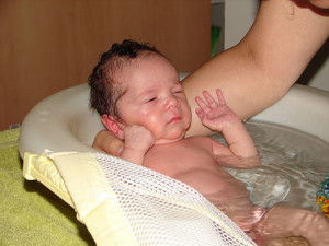 baño del recién nacido